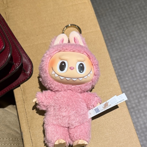 Pink Plush Monster Keychain - Picture 1 of 1